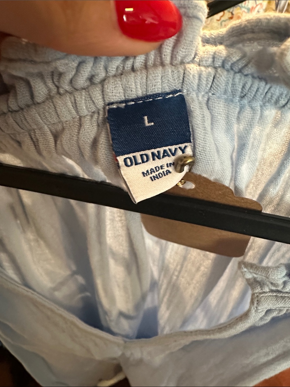 Old Navy Light Blue V-Neck Tunic Dress - Picture 3 of 7